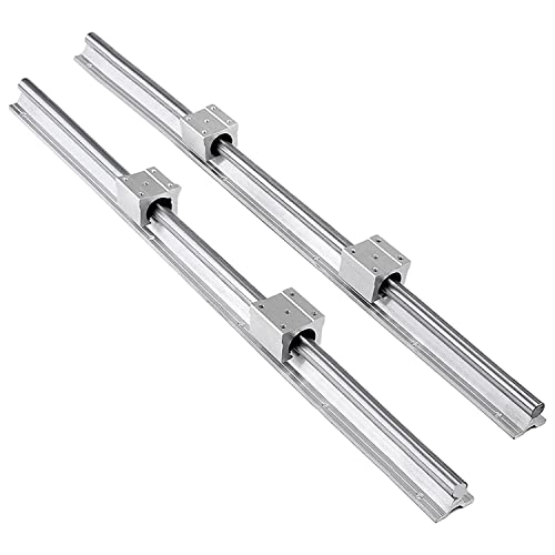 CNCCANEN SBR20 Linear Rail 1000mm SBR20 Linear Rails and Bearings 2Pcs
