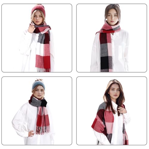 1 pcs Womens Winter Scarf Cold Weather Soft Long Blanket Scarf4
