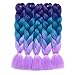 Braiding Hair 5Pcs/Lot Synthetic Hair Extensions Ombre Twist Braids Hair Extensions (24