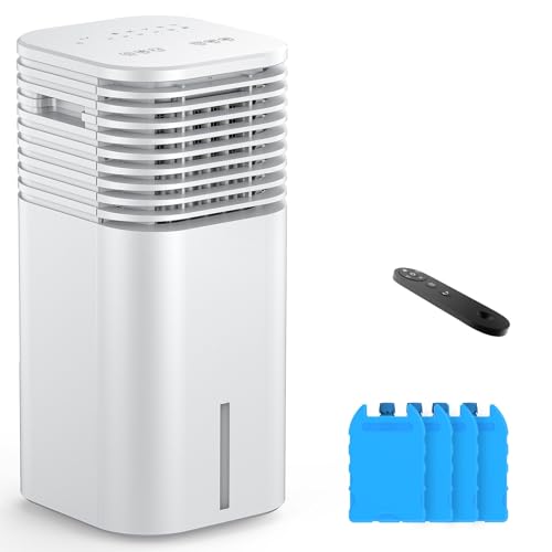 24-Windowless-Portable-Air-Conditioner-15H-Timer-120Oscillation-3-IN-1-Portable-AC-Unit-with-Remote-2-Gal-Tank-3-Modes-3-Speeds-Ultra-Quiet-Ventless-Swamp-Cooler-for-Room-Home-Office-Ivory 24" Windowless Portable Air Conditioner, 15H Timer & 120°Oscillation, 3-IN-1 Portable AC Unit with Remote, 2-Gal Tank, 3 Modes & 3 Speeds, Ultra-Quiet Ventless Swamp Cooler for Room Home Office, Ivory - Image 1