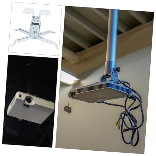 Soporte de techo para proyector blanco Gatuida en acero sólido para hogar 6