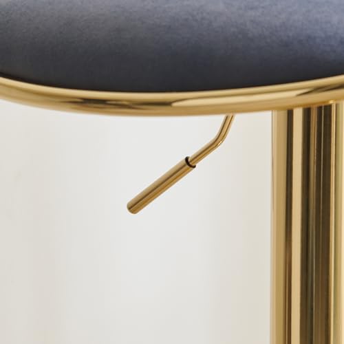 Image of Home Centre | Noura Bar Chair | Metal Bar Stool | Grey | 1 Year Warranty