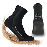PLAVINS Beachsocks – Profi-Design Beachsocken für Sport am Strand – Beachvolleyball, Fußball, Tennis (DE/NL/SE/PL, Alphanumerisch, L, Regular, Regular, Schwarz)
