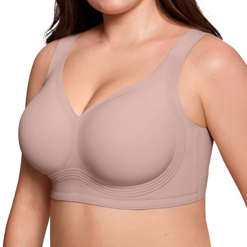 Image of ProKloud Jelly Bras for Women No Underwire Wireless Bra with Support and Lift Full Coverage Plus Size Comfy Seamless Bra