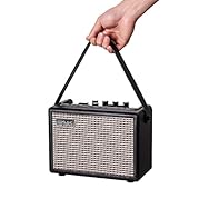 【15-Watt】15-Watt Guitar Amplifier that provides explosive tone with super portable size. 【Two Channel】Electric guitar channel with distortion effect, acoustic guitar channel with reverb, will bring you a great sound feast 【Bluetooth】You can use your ...