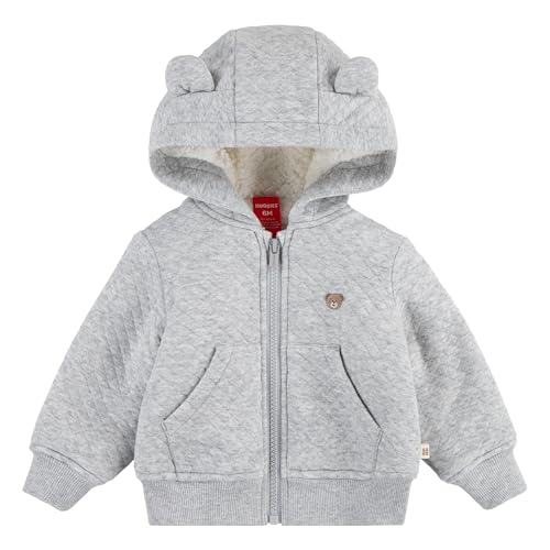 HUGGIES unisex-baby Fleece Lined Zip Up Hooded Jacket