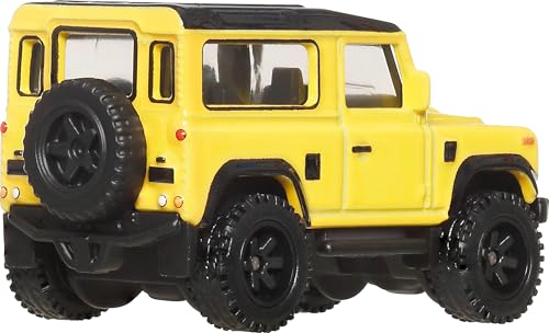 Image of Hot Wheels Premium HW Off Road 1:64 Land Rover Defender 90 Car Calture for 3 Years & Above 3 /5 (Yellow)