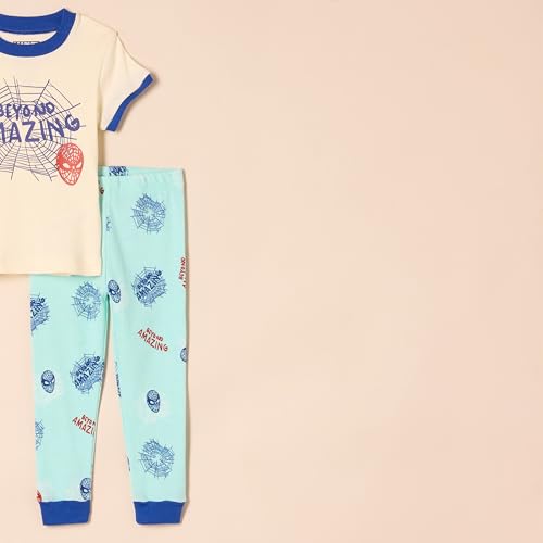 Image of Amazon Essentials Disney | Marvel | Star Wars Boys and Toddlers' Snug-Fit Cotton Pajamas Sleepwear Sets for Toddler