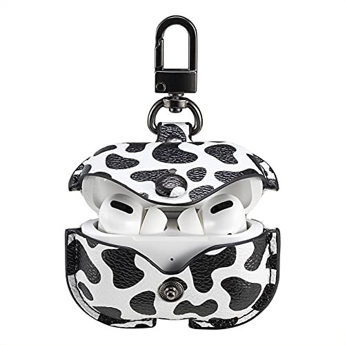 Image of Genuine Leather Case for AirPods Pro 2,Shockproof Protective Cover Compatible with Apple Airpods Pro 2nd Generation Charging Case (2022),Soft Headphone Cases for Women Men with Keychain