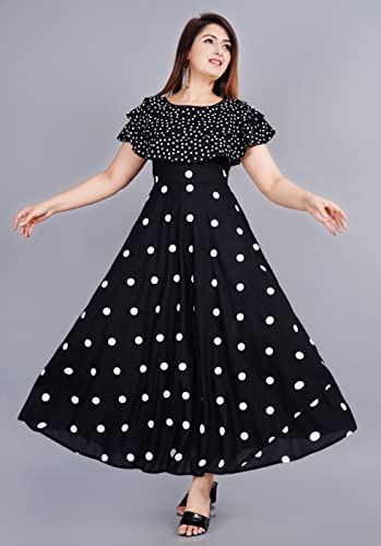 Image of Women's Polka Dot Fit and Flared Royon Dress