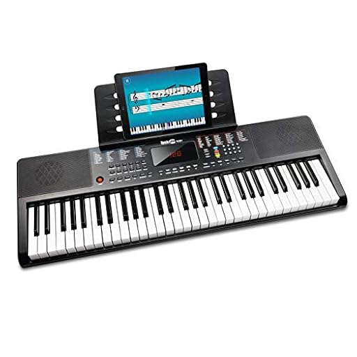 Teclado RockJam compacto de 61 teclas con soporte para partituras, fuente de alimentación, pegatinas para notas de piano y lecciones de piano simples | Ya disponible en tu tienda friki favorita! En mundofriki.es!