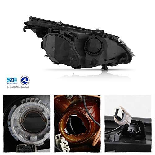 AKKON - Fit 2008-2010 BMW E60 E61 528/535/550/M5 OE LED Rim Projector Pair Headlights w/Auto Adjust - Image 3