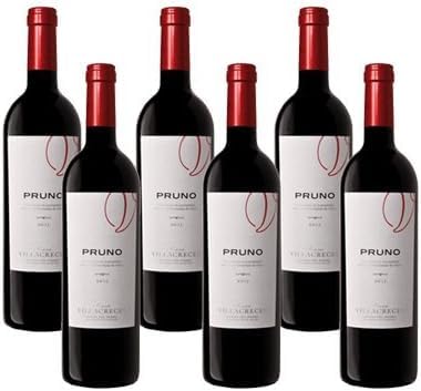 Finca Villacreces Pruno 2023 – Vino Tinto Crianza D.O. Ribera del Duero – 75 Cl – Pack 6 Botellas – Crianza elegante con notas de frutas rojas y roble francés