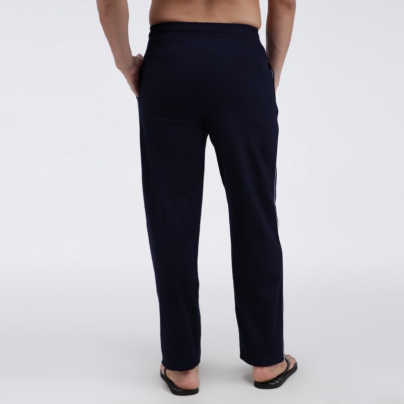 Image of Amul Comfy Men's Track Pant | Super Combed Cotton Rich Blend | Adjustable Drawstring Closure | Slim Tailored Fit | Soft Comfortable Everyday Bottom Wear | Color May Vary (Pack of 1)