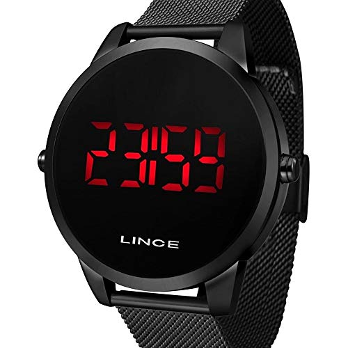 Relógio Lince Masculino Ref: Mdn4586l Pxpx Digital LED Black