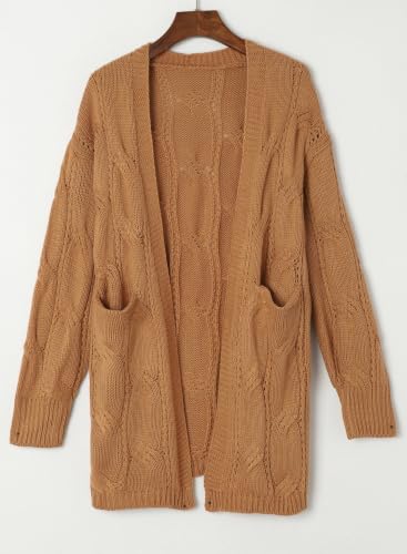 Image of Dokotoo Women Long Cardigan Open Front Knit Sweater 2026