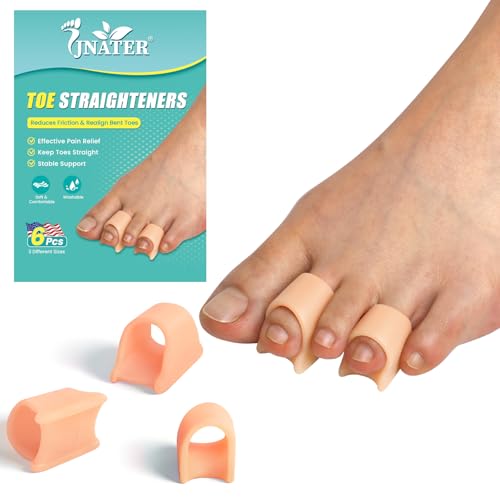 JNATER Silicone Toe Splints 3 Sizes