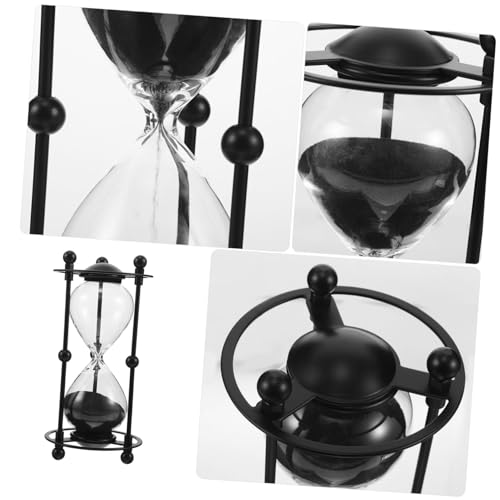 Sablier de prière rétro noir en verre soufflé haute précision - 4