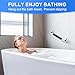 2 Pack 16 Inch Grab Bars for Bathtubs and Showers, Anti Slip Handicap Grab Bars for Shower, Safety Bath & Toilet Rail for Elderly Senior, Shower Handle Disability Assist Bathroom Handrail