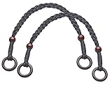 taschenhenkel kaufen zum Taschenbasteln Trendybag-Taschengriffe, geflochten,schwarz, 2 Stück