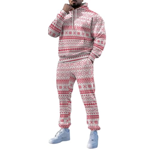 Survêtement de Noël pour homme avec pull à capuche et pantalon