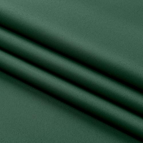 Image of Aiyufeng Ever Green Short Blackout Curtains for Bedroom 54 Inches Long 2 Panels Set, Solid Thermal Insulated, Energy Saving Window Treatment Curtains Blackout Drapes, W40 x L54 Inch, Ever Green