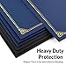 50 Packs Certificate Holders, Navy Blue Diploma Holders, Certificate Covers with Gold Foil Border for Letter Size 8.5 x 11 Award Certificates, Diploma and Documents
