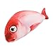 Produktbild JIAL Homedecor Plüschtier 1Pc 30Cm Simulation Fisch Plüschtier lustige rote Felsen-Fische Spielpuppen for Katzen-Raum-Dekoration Baby-Lernspielzeug for Kinder Chongxiang