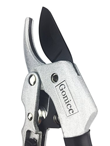 Gonicc 8" Professional Sk-5 Steel Blade Sharp Anvil Pruning Shears (Gpps-1001),Less Effort. Pruning Scissors, Bonsai Cutters #TOP2