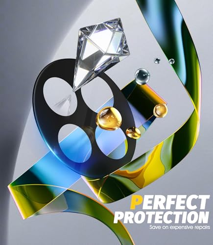 Image of PreCure Camera Lens Protector for OnePlus 13R 5G - 9H Hardness Tempered Glass, Ultra HD Clear, Anti-Scratch, Bubble-Free, Case Friendly Camera Guard - Black