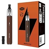 For Geekvape Wenax M2 Kit Vape Pen 16 W Version cuir (Brun Terre) Batterie 1200 mAh | 2 ml Cartouche Wenax M1 V2 0,8 Ω | Remplissage latéral | Vape MTL Charge rapide Type C 5 V/2 A   No Nicotine