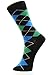 USBingoshop Mens Men Cotton Dress Socks Fun Colorful Fashion Stretchable Classic Comfort Mid Calf Crew Socks 10-13(10-13, 6-PK-Argyle-1)