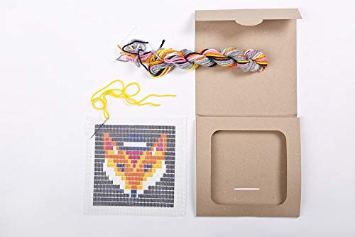 Image of Fox DIY Weaving kit and Fox Colorful DIY Needlepoint Embroidery Craft Kit for Beginners Bundle