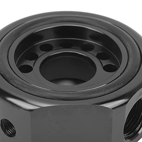 Oil Filter Sandwich Plate Adapter, 11Pcs Vtec Head Conversion Kit Oil Filter Sandwich Plate Adapter Aluminum Replacement For Acura Ls B18 B20(Black) #TOP1