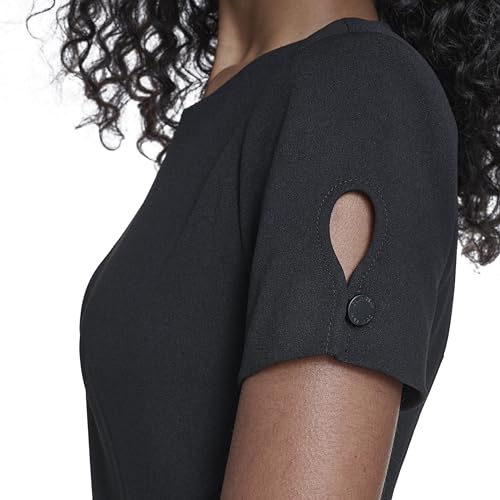 Image of Calvin Klein Women's Seamed Scuba Crepe Sheath Dress