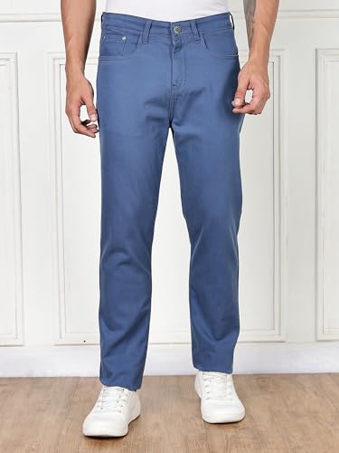 Image of Thomas Scott Men's | Solid | Brathable Fabric | Denim | Mid Rise | Casual Jeans for Men