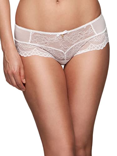 Gossard Women's Superboost Lace Non-padded Plunge Bra Briefs, White, S UK