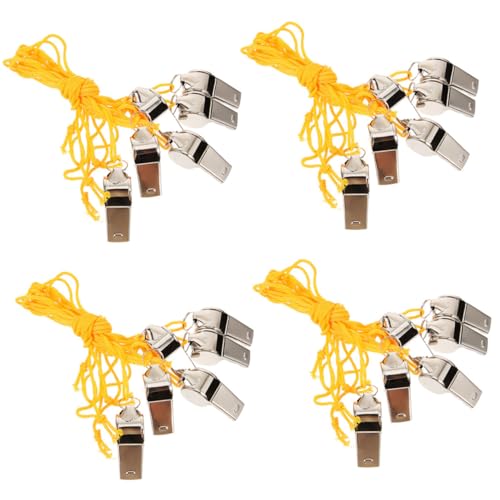 OSOLADY Stainless Steel Sports Whistle Hiking Safety Whistle for Soccer Referee Teachers Emergency Pendant