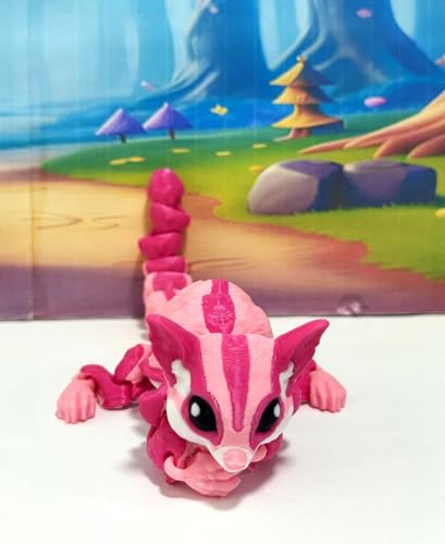 Articulating Sugar Glider Fidget Toy 5.5" Pink ASG001-ASS