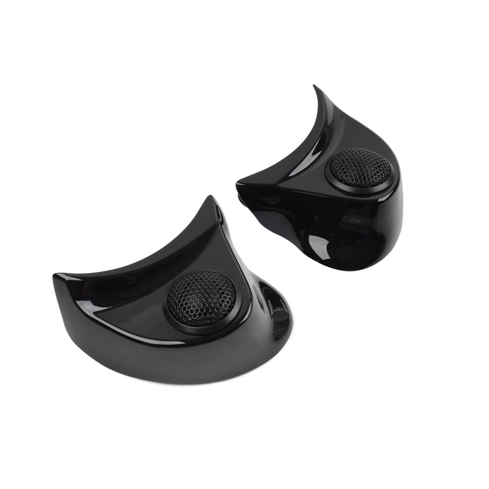 GZYF Motorbike Tweeter Pods Speaker Spacer 1pair for Harley Batwing Fairings 14-23 Ultra Limited FLHTK, Ultra Limited Low FLHTKL ABS Glossy Black