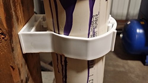 Snapnstrut 101-115Hspp White 10Pack Fba White Surface Mount Polypropylene Pipe Hanger, American Made For 4 Inch Pipe, One-Piece Hanger For Pipes, Cable, Conduit #TOP4