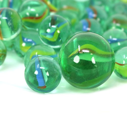 com-four® 100-teiliges Glasmurmel-Set - Glas-Murmeln zum Spielen und Sammeln - Spiele-Klassiker für Zuhause und unterwegs (100-teilig - Murmeln)