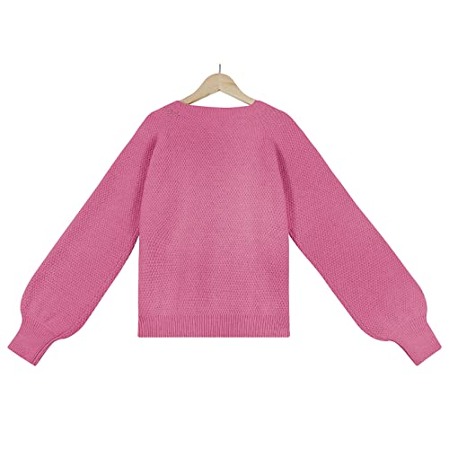 Suéteres para mulheres, suéter feminino de manga comprida e gola rolê confortável de malha casual so