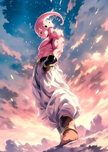Frenchiart Poster Métallique Dragon Ball Z Boo 2, 30cm x 42 cm, avec Aimant Mural