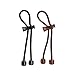 Hair Tie - Ponytail Holder - Pulleez Sliding Elastic Hair Product - Double Pack - (1) Black, (1) Brown