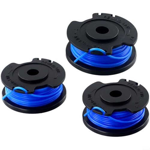 Fauhapyway Bobina di ricambio per Greenworks, per tagliabordi da 24 V G24LT25 G24LT G24LT28 G24LT30M, confezione da 3 pezzi, filettatura in nylon da 1,65 mm