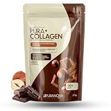 PURANOVA - Puracollagen 50+ | Collagene Marino Idrolizzato 7g con Elastina, Magnesio e Vitamina D |Collagene In Polvere Pelle Matura | Gusto Nocciola e Cioccolato