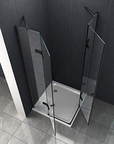 DE BESTE DOUCHE CABINE: ONTDEK DE MONETT ZWARTE DOUCHECABINE ZONDER DOUCHEBAK (90 X 90 X 195 CM)