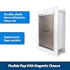 PetSafe Wall Entry Pet Door - Rust-Free Telescoping Frame - Easy Install for Interior & Exterior Walls 4 3/4 - 7 Thick - Small - for Pets Up to 15 Lb