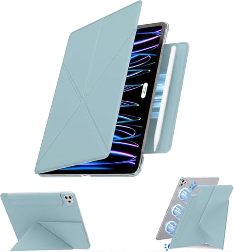 Étui iPad Pro 11 bleu : protection folio multi-angle fine et antichoc pour modèles 2018 à 2022